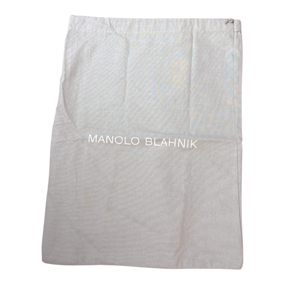 Manolo Blahnik Light Gray Shoe Bag